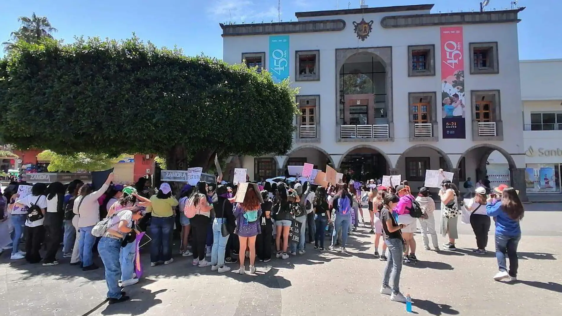 MArcha feminista en Zamora